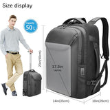 RoyalAnt Large Rolling Backpack for Women&Men, 50L Travel Backpack with Wheels, Wheeled Backpack with USB C Port,TSA Lock Carry On for Travel, College, Teacher