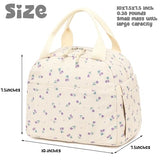 Bluboon Lunch Bag for Women Men Cute Corduroy Lunch Tote Bags Reusable Insulated Lunch Box Large Capacity Reusable Insulated Cooler for Work Picnic or Travel
