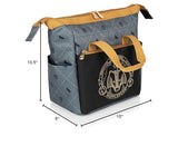 PICNIC TIME Harry Potter Hufflepuff On The Go Lunch Cooler, Soft Cooler Lunch Box, Insulated Lunch Bag, (Black with Yellow Accents)