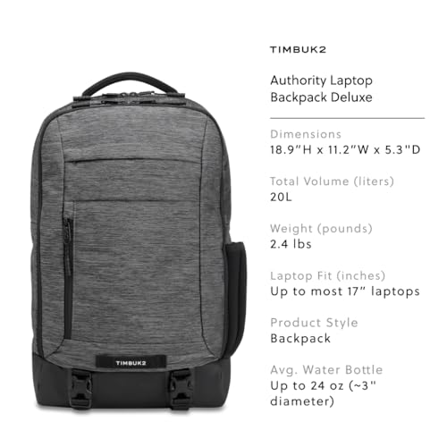Timbuk2 Authority Laptop Backpack Deluxe, Eco Static