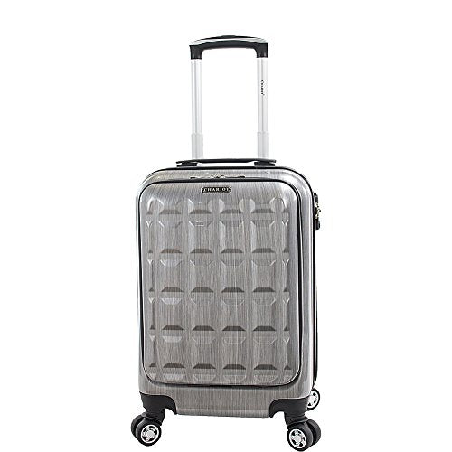 Chariot Duro 21" Laptop Hardside Carry-On Spinner Luggage (Silver)