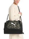 PUMA Form Factor Duffel with Adjustable Strap, Padded Bottom & Zip Pockets, New Navy/Vibrant Blue, One Size