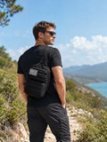 Wotony RFID Blocking Tactical Crossbody Bag for Men - Durable EDC Sling Shoulder Bag with Multi-Pocket Storage