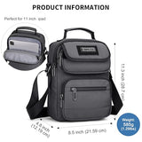 WITZMAN Small Mens Crossbody Bag Nylon Messenger Bag