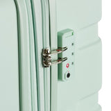 SwissGear 7366 Signature Hardside Expandable Luggage with Spinner Wheels, TSA Lock, Clearly Aqua, Checked-Large 27-Inch