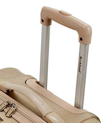 Rockland Santa Fe Hardside Spinner Wheel Luggage Set, Bronze, 3-Piece Set (20/24/28)