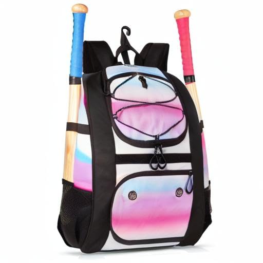 MATEIN Softball Bag, Lightweight Baseball Backpack with Shoe Compartment, Baseball Bag with Fence Hook for TBall Bat & Equipment, Softball Gifts Catchers Backpack for Women Fit Batting Glove, Helmet