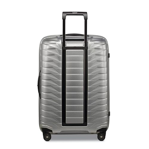 Samsonite Proxis Medium Hardside Luggage with Dual Spinner Wheels - Innovative Roxkin™ Lightweight Shell With Ultimate Durability- Includes TSA Lock, Ergonomic Telescoping Handle - Silver
