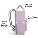 KALIDI Casual Laptop Backpack 15 Inches Classic Camping Rucksack Travel Outdoor Square Daypack College Hiking Gym Bag, Purple