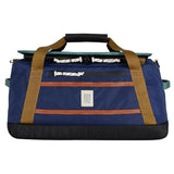 Topo Designs Mountain Duffel 40L, Recycled Nylon Ripstop Travel Bag, Removable Backpack Straps, Interior Mesh Pockets (Midnight/Caribbean)