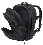 Rothco Fast Mover Tactical Backpack - Outdoor Hiking Pack for EDC Essential Gear (Black)