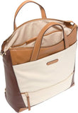 Cole Haan Women's Backpack - The Essential Leather Fashion Backpack, Hickory/Dark Caramel
