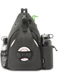 MYQ MOYAQI Disc Golf Bag with 10-12 Capacity, Backpack Retriever Holder and Storage Pockets, Padded Adjustable Strap Back Panel, Lightweight Durable(Grey) (MYQ-A02Y210010-Grey)