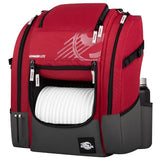 Streamline Discs Voyager Lite Backpack Disc Golf Bag (Burgundy/Dark Gray)