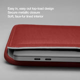 Incase ICON Sleeve with Woolenex - MacBook Air 13 inch M1, 2020, 2019, 2018 & MacBook Pro 13 inch 2019, 2018, 2017, 2016 Case - Fitted MacBook Case, Laptop Sleeve, Hard Cover, Durable (Red Clay)