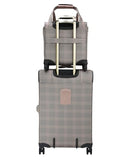 London Fog Brentwood IV 15" 4-Wheel Under the Seat Bag, Rose Charcoal