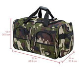 Rockland Rolling Duffel Bag, CAMO, 22"
