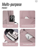 BJLFS Purple Backpack for Girls Women, Waterproof High School Bookbag, Lightweight Casual Travel Daypack,Classic Basic College Backpack, Middle School Bag for Teen Girls Boys Cute Back Pack