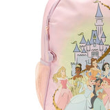 Disney Store Official Princess Backpack - Kids Backpack with Embroidered Accents, Adjustable Straps, Zip Compartments & Mesh Pockets, Screen Art Featuring Disney Princesses - Water Resistant