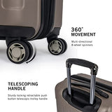 Kenneth Cole REACTION Renegade Luggage Expandable 8-Wheel Spinner Lightweight Hardside Suitcase, Champagne, 3-Piece Set (20"/24"/28")