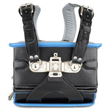 Alzoear Ransel Randoseru Backpack Semi-automatic satchel Japanese school bag for girls and boys PU leather BlackBlue
