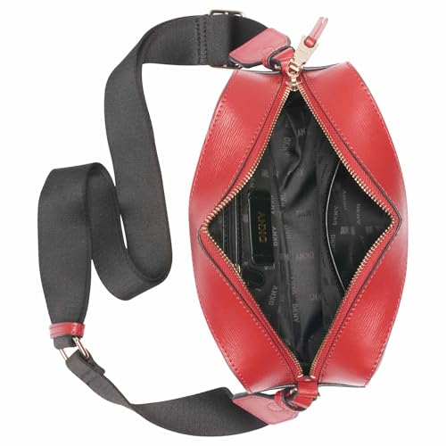 DKNY Womens Chelsea Camera Bag Crossbody, Bright Red, Medium US