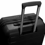 Traveler's Choice Pagosa Hardshell Expandable Luggage with Spinner Wheels, Black, 26-Inch Medium