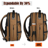 WELKINLAND 20-Pocket Travel Backpack, 40L Carry-On 16" Laptop Backpack