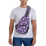 KOSUES Unicorns Rainbow Donut Lollipop Crown Star Heart Sling Bag Casual Crossbody Bag Sports Shoulder Backpack Travel Chest Pack Cycling Cross Bags Gym Hiking Daypack
