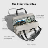 Away Everywhere Bag, Padded Laptop Sleeve, Removable Shoulder Strap, Daily Work Bag, Travel Essential Approved Personal Item, Cloud Gray