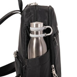 Securtex Anti-Theft Getaway Backpack - 9.4"x13"x5" Travel Safe Bag w/Locking Zippers, Slash-Resistant, RFID