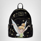 Loungefly Disney: Tinker Bell - Pixie Dust - Velvet Mini Backpack - Great for Kids & Adults - Collectible Bags