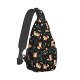qyopvli Fox Sling Bag Crossbody Backpack Hiking Travel Daypack Chest Bag Lightweight Shoulder Bag For Women Men