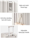 Hanke 29 Inch Plus Expandable Luggage Large Suitcases with Wheels,Checked Luggage Hard Shell Suitcases, PC Trunk Luggage Extra Large Suitcase with Lock for Women Men(Ivory White)