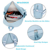 Lifelix School Backpack for Girls Ita Bag with Pin Display Insert Cute Anime Backpack for Students (Blue)