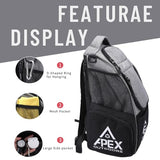 Apex Outdoors Disc Golf Bag, Large Disc Golf Backpack Holds Over 21 Discs