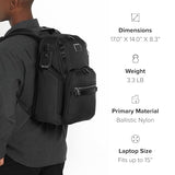 TUMI - Alpha Bravo Search Backpack - Laptop Backpack for Men & Women - Backpack for Work & Travel - 17.0" X 14.0" X 8.3" - Black Geometric