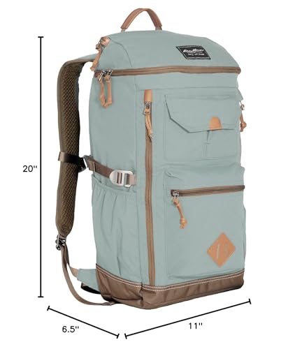 Eddie Bauer Bygone 30L Backpack with Top Loading Knapsack, Light Heather Grey
