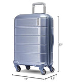 American Tourister Stratum 2.0 Expandable Hardside Luggage with Spinner Wheels, Slate Blue, Carry-on
