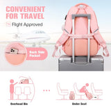 Bevalsa Backpack for Girls, Cute Bow School Bags for Kids with Lunch Bag & Pen Case, Bookbag for Girls Children Teens Elementary Middle Student, Back to School Gift with USB Charging Port