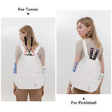 YEEGO DIRECT Tennis Bags for Women, Tennis Backpack Pickleball Racket Bags,Waterproof Sling Bag,Suitable for Pickleball Tennis Badminton, Gifts for Women Men (White)