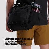 Topo Designs Mountain Cross Bag, Functional + Flexible Briefcase, Removable Shoulder Strap, Fair Trade (Neutral/Black)