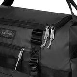Eastpak Duffel Pack S – 40L Convertible Duffel Bag with Backpack Straps, Cabin-Size Travel Design, Weatherproof Finish & Gear Loops, Tarp Black