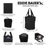 Eddie Bauer 25L Skylar Tote Bag with Secure Laptop Compartment and Mesh Pockets - Dusty Violet