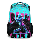 PoshWrap Boys Baseball Backpack for Teens School Bookbag - Kids Schoolbag with Drip Print for Sport Lovers Team School Supplies (17 Inch)