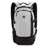 SwissGear 3598 Backpack, Narrow Daypack, Ideal for Commuting and School, Light Grey/Heather