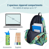 Wildkin 15-inch Kids Backpack – Durable, Padded, Adjustable for School & Travel - Wild Animals