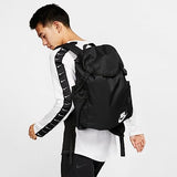 Nike Heritage Backpack Unisex Backpack - Black/Black/White, 1Size