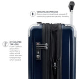 Travelpro Pathways 3 Hardside Expandable Luggage, 8 Spinner Wheels, Lightweight Hard Shell Suitcase, 3 Piece Set (21/25/28), Royal Blue