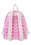 Loungefly Barbie The Movie Logo Double Strap Mini Backpack